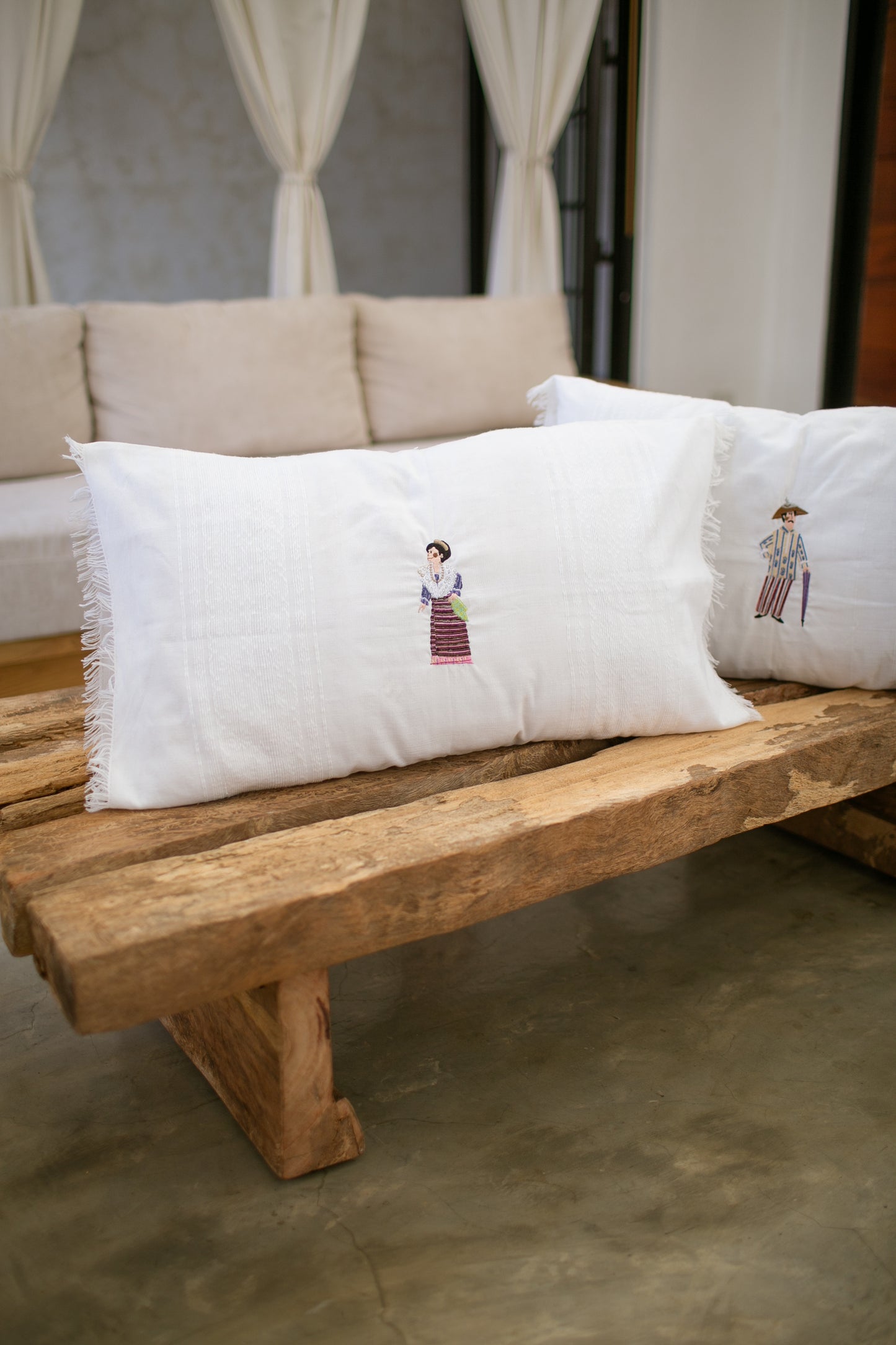 Inabel Pillowcases with Old Manila Couple Design - Collab with Ms. Tin Javier @collagertin